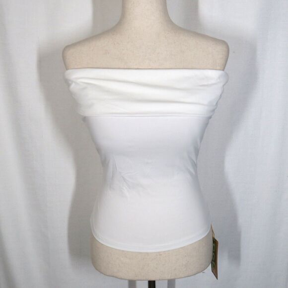 OGL White Soft Stretchy Off The Shoulder Padded Brami Top Size Medium - Picture 7 of 9